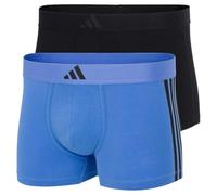 adidas Men's Low Rise Trunk (2pk) -Active Flex Cotton 3 Stripes-Bequeme Unterwäsche Shorts/Pants, Assorted_4am008, L