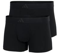 adidas Men's Low Rise Trunk (2pk) - Active Flex Cotton 3 Stripes Boxer Shorts (pack of 2)