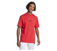adidas Essentials Small Logo Short Sleeve T-shirt red black - 3XL