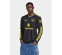 adidas Mens Manchester United 25/26 Long Sleeve Stadium Replica Third Football Shirt, Black, Size M, Men Black
