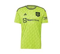 adidas Mens Manchester United FC Third Shirt 2022 2023 Lime Green M