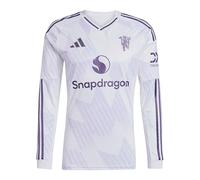 adidas Men's Manchester United Long Sleeve Away Shirt, Size S White