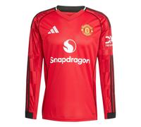 adidas Mens Manchester United Long Sleeve Home Shirt 2025 2026 Adults