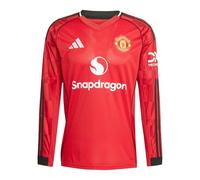 adidas Mens Manchester United Long Sleeve Home Shirt 2025 Red L