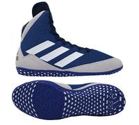 adidas Men's Mat Wizard 5 Wrestling Shoe, Navy/Grey/White, 11.5 UK