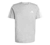 adidas Men's Men 3-Stripes Shirt, Medium Grey Heather, 3XL