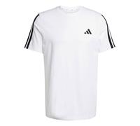 adidas Men's Men 3-Stripes T-Shirt, White, XS