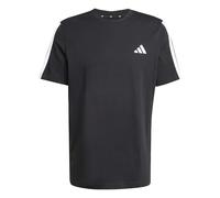 adidas Men's Men 3-Stripes T-Shirt, Black, L