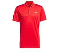 (M, Collegiate Red Sport) adidas Golf 2024 Performance Left Chest Logo Stretch Polo Shirt