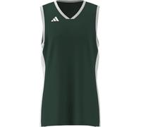 adidas Men's Mens Pulse Speed Bball Jersey, Team Dark Green/White, M
