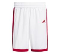 adidas Men's Mens Pulse Speed Bball Short Shorts, White/Team Power red, S