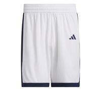 adidas Men's Mens Pulse Speed Bball Short, White/Team Navy Blue, L
