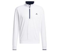adidas Men's Mens Upf Lightweight Quarter Zip Pullover Sweatshirt, white, L