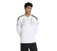 adidas Men's Mercedes - AMG Petronas Formula 1 Team Driver Jersey Longsleeve, White, L