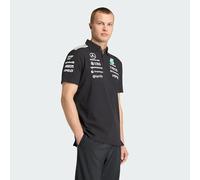 Adidas Mercedes-amg Petronas F1 Team Engineers Short Sleeve Polo Black M Men