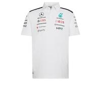 Adidas Mercedes-amg Petronas F1 Team Engineers Short Sleeve Polo White M Men