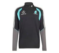 adidas Men's Mercedes - Amg Petronas Formula 1 Team Mechanics Quarter Zip Hooded Sweatshirt (pack of 1)