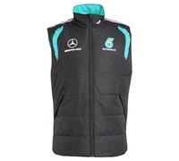 adidas Men's Mercedes - AMG Petronas Formula 1 Team Mechanics Vest, Black/Grey Two, S