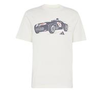 adidas Men's Mercedes - Amg Petronas Formula 1 Team Silver Arrows 1955 Graphic Shirt, Off White/Granite, XL