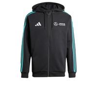 adidas Men's MERCEDES - AMG PETRONAS FORMULA ONE TEAM DNA FULL ZIP HOOD MEN, black/white, XXL