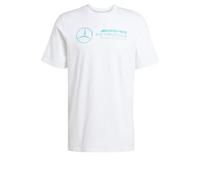 adidas Men's Mercedes - AMG Petronas Formula ONE Team DNA Graphic TEE Men, White/semi Mint Rush, S