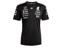 adidas Men's Mercedes - AMG Petronas Formula ONE Team Driver Jersey Black Men, Black/White, 3XL