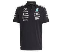 adidas Men's Mercedes - AMG Petronas Formula ONE Team Team Polo Black Men, Black/White, M