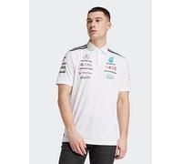 adidas Men's Mercedes - AMG Petronas Formula ONE Team Team Polo White Men, White Melange/Black, S