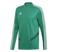 adidas Men's Mesh Training Shooting 19 Long Sleeve Sweater, Bold Green/White, XXL UK