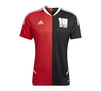adidas Men's Messi T Shirt, Black/Vivred, M UK