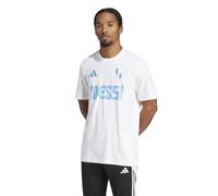 adidas Mens Messi T-Shirt, White, Medium