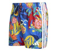 adidas Men's Mexicana Florals 3 Stripes Swim Shorts 5 INCH, Glory Blue/White, S