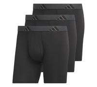 adidas Men's Microfiber 3-Pack Boxer Brief, Performance Boxer Briefs Underwear Pack for Men, Black/Onix Grey/Black, 3XL Big