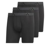 adidas Men's Microfiber Boxer Brief, Performance Boxer Briefs Underwear Pack for Men, Black/Onix Grey/Black/M, L