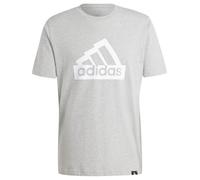 adidas Men's Modern Essentials Graphic TEE, Medium Grey Heather, S