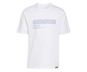 adidas Men's Motorsport Linear Graphic T-Shirt, White, L