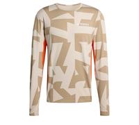 adidas Men's Multi Synthetic Base Layer Long Sleeve, Wonder Alumina/Blanch Cargo, M