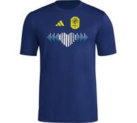 adidas Men's Nashville Sc Pre-Game Short Sleeve T-Shirt, Team Navy Blue/Nashville Soccer Club, Large