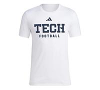 adidas Men's NCAA 25/26 Team Graphic T-Shirt, Football/White/Georgia Technical University, S