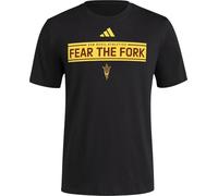 adidas Men's NCAA 25/26 Team Graphic T-Shirt, Slogan/Black/Arizona State University, XS