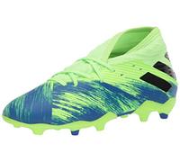 adidas Men's Nemeziz 19.3 Firm Ground Soccer Shoe, Signal Green/Black/Team Royal Blue, 12 M US
