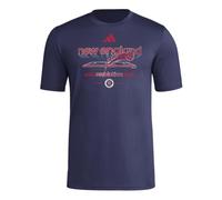 adidas Men's New England Revolution Vintage World Pre-Game Short Sleeve T-Shirt