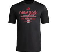 adidas Men's New York Red Bulls Vintage World Pre-Game Short Sleeve T-Shirt