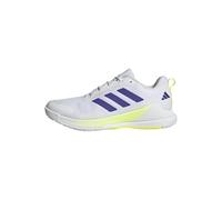 adidas Men's Novaflight 2 Indoor Shoes, FTWR White/Pure Purple/hi-res Yellow, 10 UK