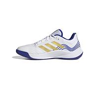 adidas Men's Novaflight Volleyball Shoes, Cloud White/Matte Gold/Lucid Blue, 5.5 UK