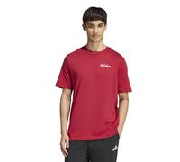 adidas Men's Novelty Bowl Graphic T-Shirt, Active Maroon, XS