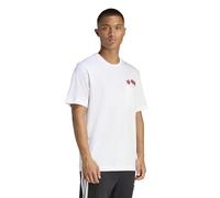 adidas Men's Novelty Dart Graphic T-Shirt, White, L
