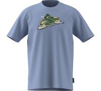 adidas Men's Novelty MINI Graphic T-Shirt, Glow Blue, XL