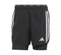 Adidas Mens Own The Run 3 Stripes 2 in 1 Running Shorts