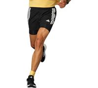 adidas Mens Own The Run 3 Stripes 2 in 1 Shorts Black/White XL